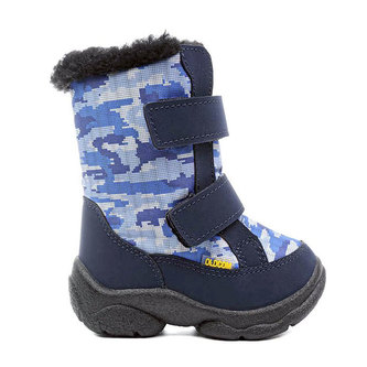Oldcom Dětské Zimní Boty ALASKA Military Velikost: 24, Barva: Modrá