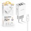 Aligator síťová nabíječka, 2x USB, kabel USB-C 2A, smart IC, 2,4 A, bílá