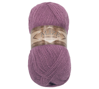 Příze ANGORA GOLD SIMLI - fialová - 100g / 500 m
