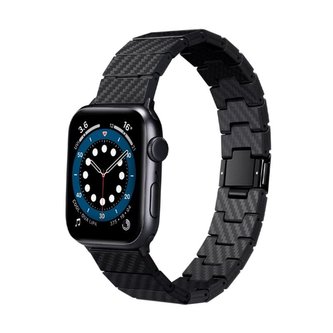 Pitaka Carbon fiber strap, black - Apple Watch Ultra (49mm) 8/7 (45mm)/6/SE/5/4 (44mm)/3/2/1 (42mm)