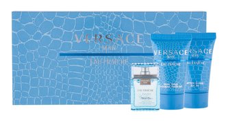 Versace Man Eau Fraiche Minisada Toaletní voda 5 ml, sprchový gel Man Eau Fraiche 25 ml a balzám po holení Man Eau Fraiche 25 ml