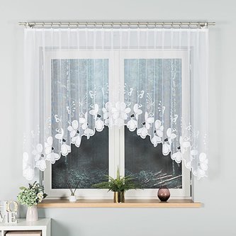 Dekorační oblouková krátká záclona TEODORA 140 bílá 300x140 cm MyBestHome