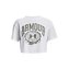 Dámské Triko UA Collegiate Crest Crop SS White - Under Armour - Velikost: M