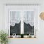 Dekorační oblouková krátká záclona BERENIKA 120 bílá 250x120 cm MyBestHome