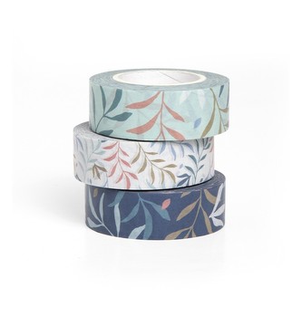 Sada 3 washi pásek Filofax Botanical | 15mm x 5m