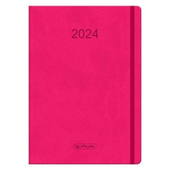 Kalendarz 2024 A5 Flex róż HERLITZ