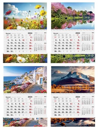 Kalendarz 2024 Jednodzielny MIX