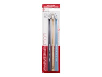 Swissdent Profi Klasický zubní kartáček Whitening Trio 1 balení Soft unisex