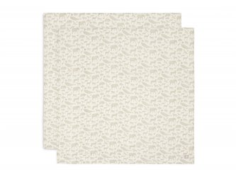 Pleny zavinovací 2ks 115x115cm Animals Nougat