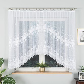 Dekorační oblouková krátká záclona JOWITA 160 bílá 300x160 cm MyBestHome