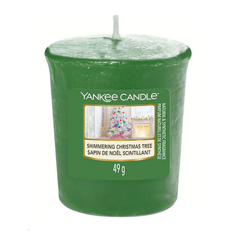 YANKEE CANDLE Shimmering Christmas Tree svíčka 49g votivní