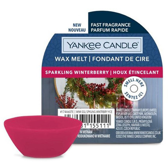 YANKEE CANDLE Sparkling Winterberry vonný vosk 22g