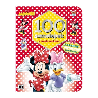 100 samolepiek s vymaľovankami/ Minnie