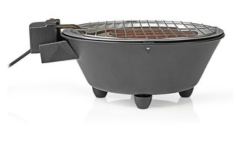NEDIS elektrický gril/ oválný/ grilovací plocha 30 cm/ výkon 1250 W/ kov/ černý
