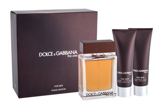 Dolce Gabbana The One for Men Dárková sada Toaletní voda 100 ml, After Shave Balsam ( balzám po holení ) The One for Men 50 ml a sprchový gel The One for Men 50 ml