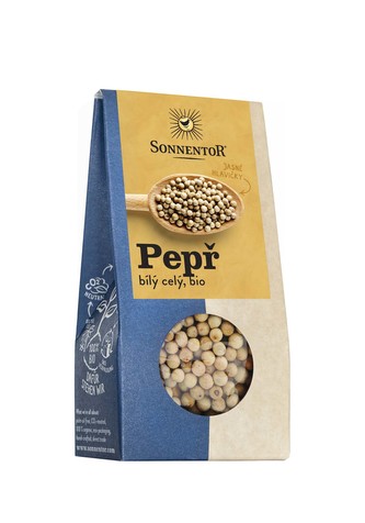 Sonnentor Pepř bílý bio, celý 35g