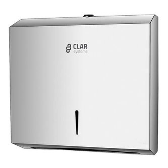 Clar systems Nerezový zásobník na ZZ ručníky lesk