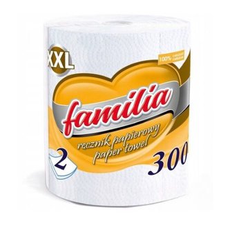 Familia papírová utěrka, 2 vrstvy, 300 útržků, 46 m