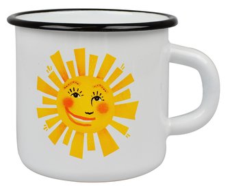 Sonnentor Smaltovaný hrníček se sluníčkem 0,4l