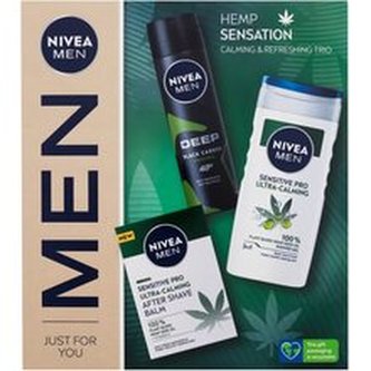 Nivea Dárková sada péče pro citlivou pokožku Hemp Sensation man