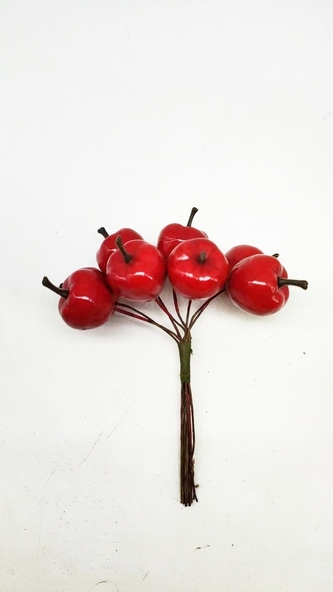 Jablko na drátku 2 cm, sada 6 ks
