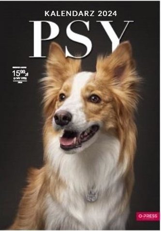 Kalendarz 2024 ścienny A3 Psy