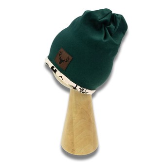 Kojenecká čepička Nicol Bambi zelená - velikost 56/62