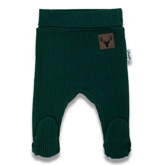 Kojenecké bavlněné polodupačky Nicol Bambi zelená - velikost 62 (3-6m)