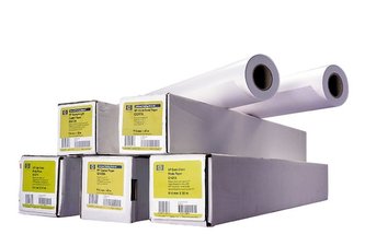 HP Coated Paper, 114 microns (4.5 mil) • 90 g/m2 (24 lbs) • 914 mm x 91.4 m, C6980A