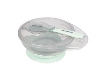 Miska s přísavkou, víčkem a lžičkou Mint