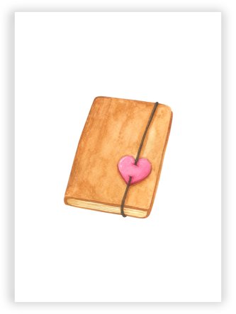 Přáníčko A6 Kniha lásky