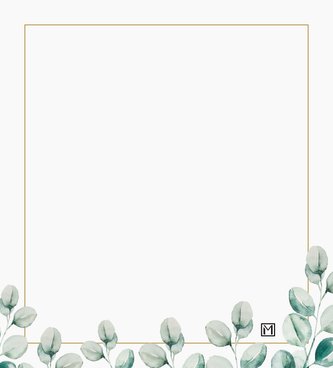 Samolepicí bloček 69x75mm - B01 Eukalyptus