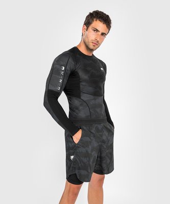 Rashguard Venum Electron 3.0 dlouhý rukáv černá M