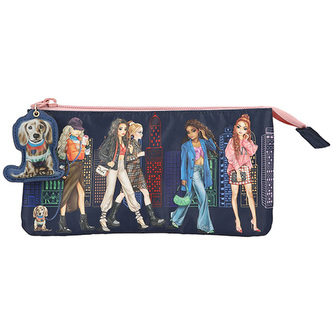 Kosmetická taštička Top Model, Tmavě modrá, motiv CITY GIRLS