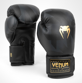 Boxerské rukavice VENUM Razor černo-zlatá 14oz