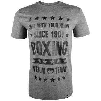 Tričko Venum Boxing Origins šedá - S