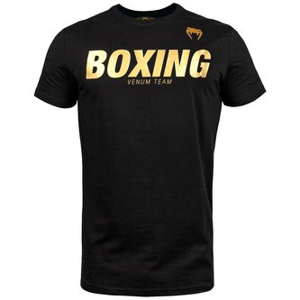 Tričko Venum VT Boxing černo-zlatá XXL
