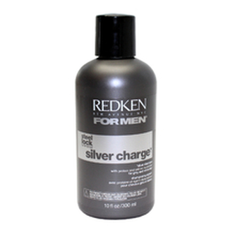 Redken For Men Silver Charge Steel Lock - Pečující šampón pro šedivé vlasy pro muže 300 ml pro muže