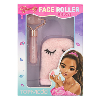 Sada válečku a rukavičky na obličej Top Model, Růžová - Talita