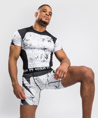 Rashguard Venum G-Fit krátký rukáv marble XXL