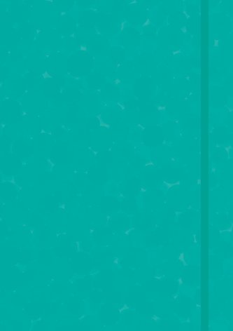 Anaconda Notizbuch / Notebook / Blankbook, punktiert, textiles Gummiband, grün, Hardcover (A5), 120g/m² Papier