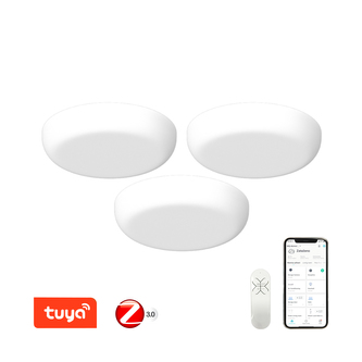 Immax NEO PRACTICO sada 3x Smart stropní svítidlo 18cm 24W bílé+dálkové ovládání Zigbee 3.