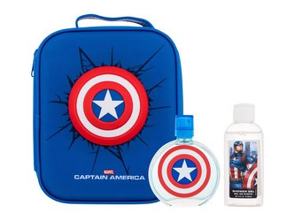 Marvel Captain America toaletní voda 100 ml + sprchový gel 100 ml + kosmetická taštička