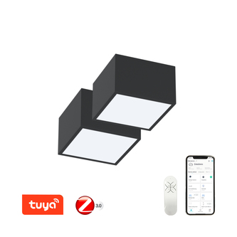 Immax NEO sada 2x CANTO Smart stropní svítidlo 15x15cm 12W černé Zigbee 3.0 +DO
