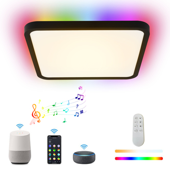 Immax NEO LITE TUDO Smart stropní svítidlo RGB podsvícení 40cm 50W Tuya WiFi  Beacon černá