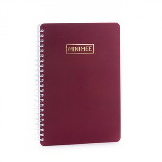 Tečkovaný zápisník MINIMEE - bordó