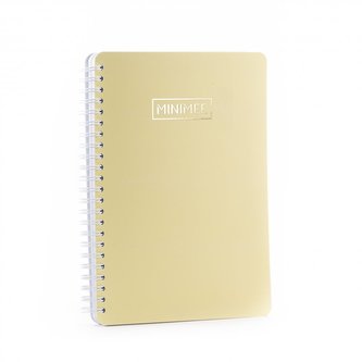 Tečkovaný zápisník MINIMEE - pastelově žlutá