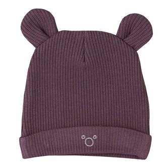 Kojenecká čepička Koala Pure purple - velikost 62 (3-6m)
