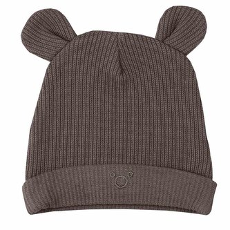 Kojenecká čepička Koala Pure brown - velikost 74 (6-9m)