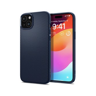 Spigen Liquid Air kryt iPhone 15 Plus modrý